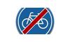 RVV Verkeersbord - G12 - Einde fietspad fietsen fietsers breed